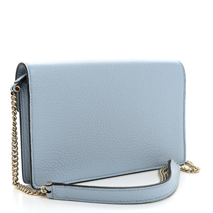 Calfskin Dionysus NM Chain Wallet Porcelain Light Blue
