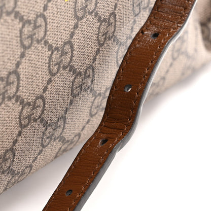 GG Supreme Monogram Fake/Not Large Retro Interlocking G Tote Bag Beige Brown Sugar