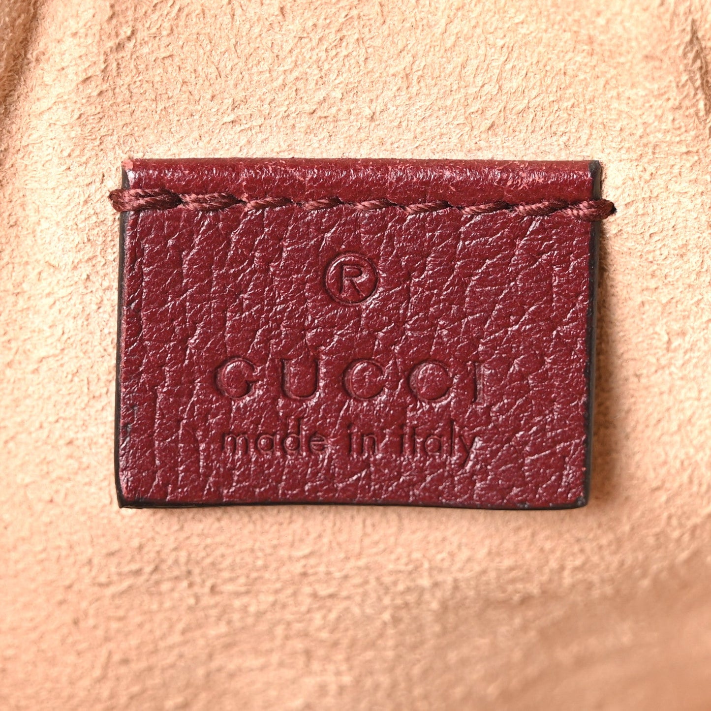 Soft Textured Calfskin Web Mini Ophidia Round Shoulder Bag Vintage Bordeaux