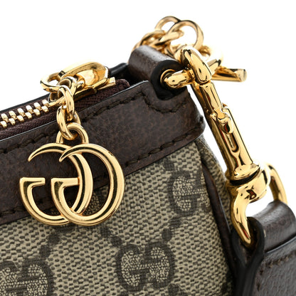 GG Supreme Monogram Textured Dollar Calfskin Web Small Ophidia GG Handbag Beige Ebony New Acero Beige Ebony New Acero Beige Ebony New Acero