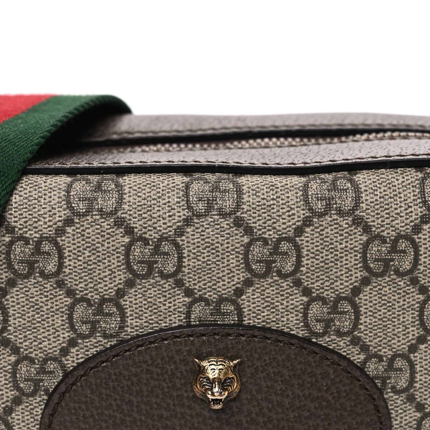 GG Supreme Monogram Web Neo Vintage Shoulder Bag Beige New Acero Crop