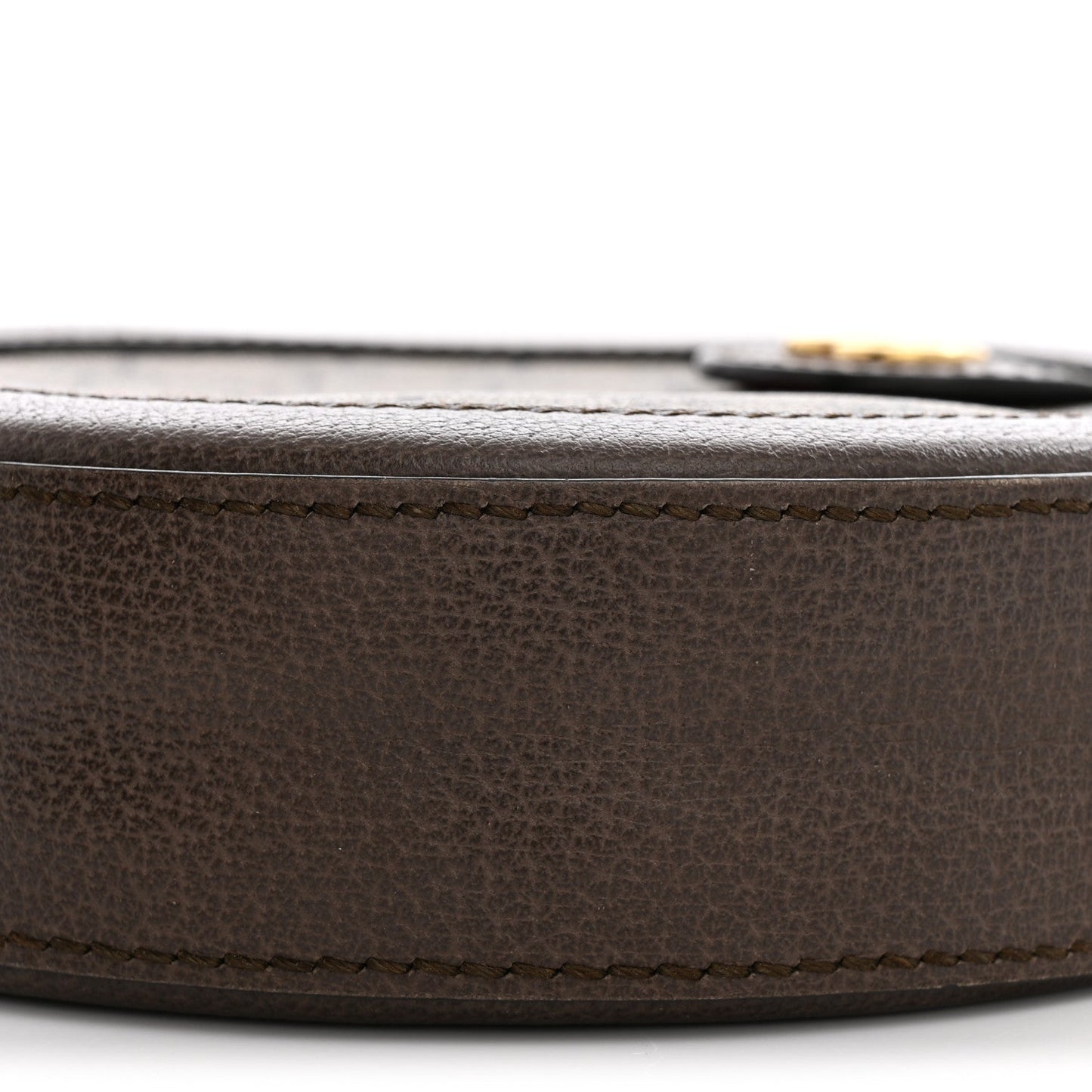 GG Supreme Monogram Web Mini Ophidia Round Shoulder Bag Brown