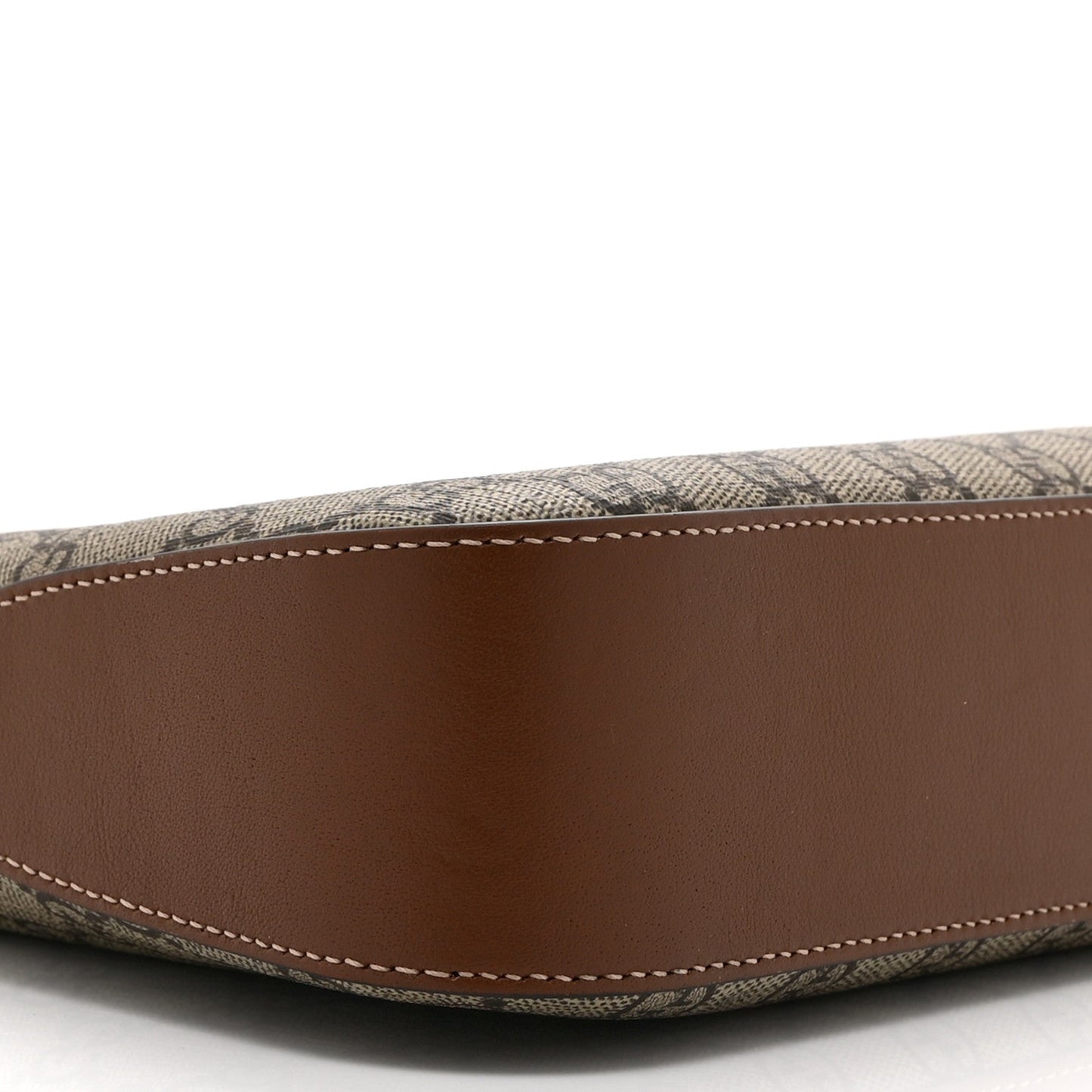GG Supreme Monogram Medium Padlock Shoulder Bag Beige Ebony Brown Sugar