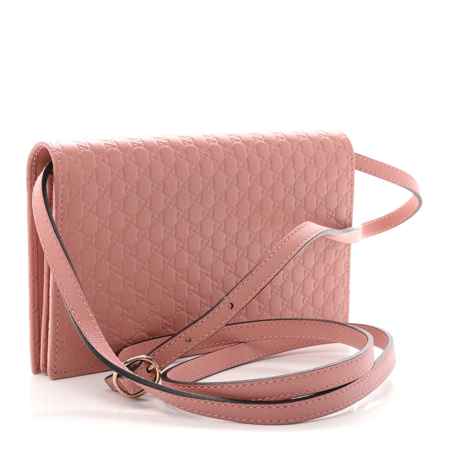 Microguccissima Crossbody Wallet Soft Pink Soft Pink