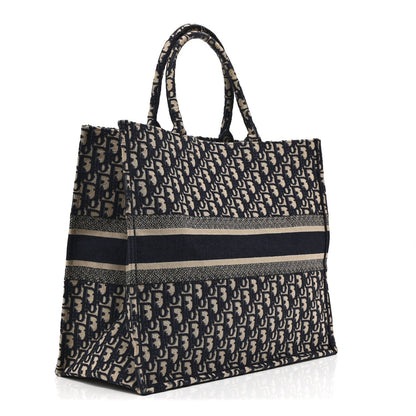 Oblique Large Book Tote Blue Multicolor