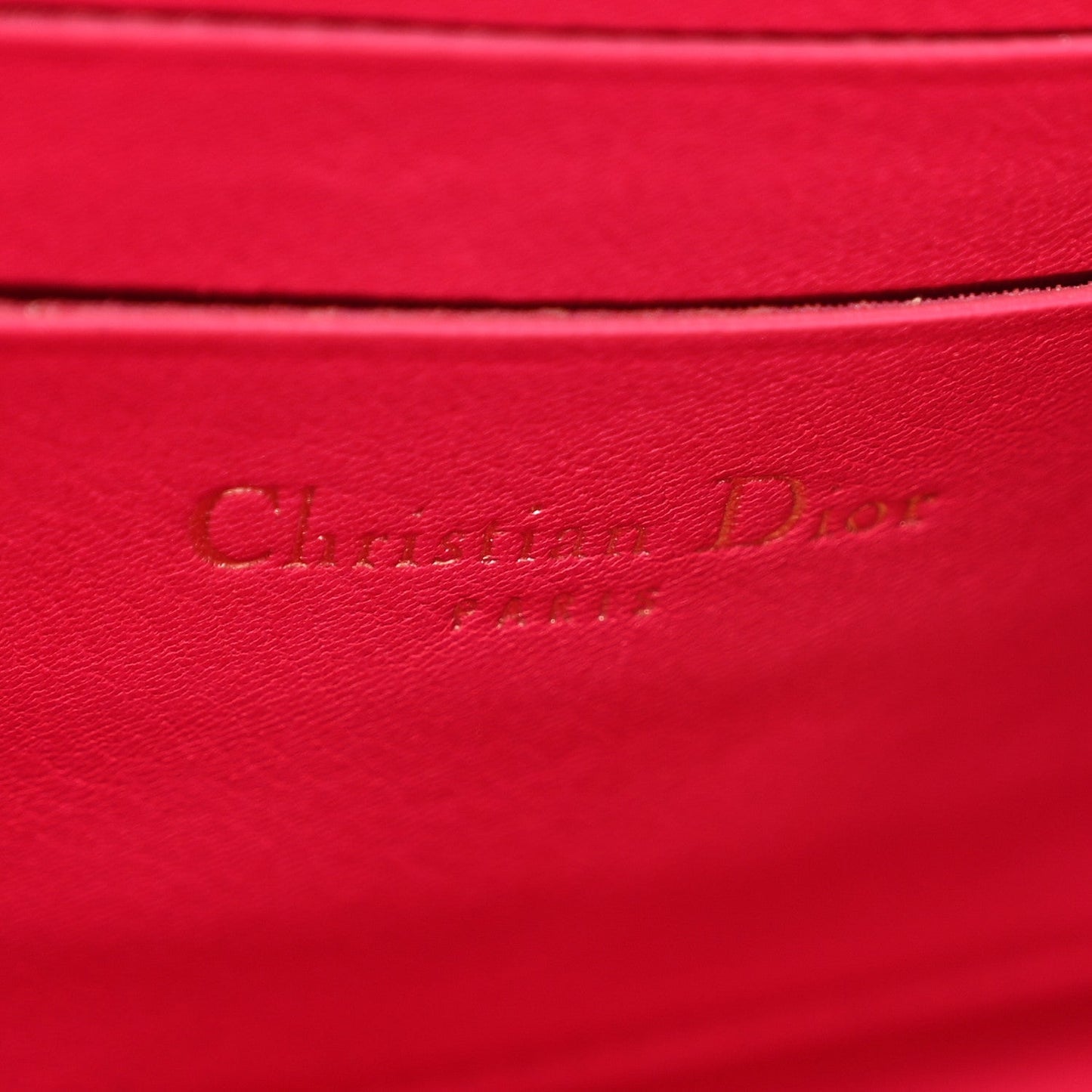 Patent Cannage Miss Dior Promenade Pouch Fuchsia
