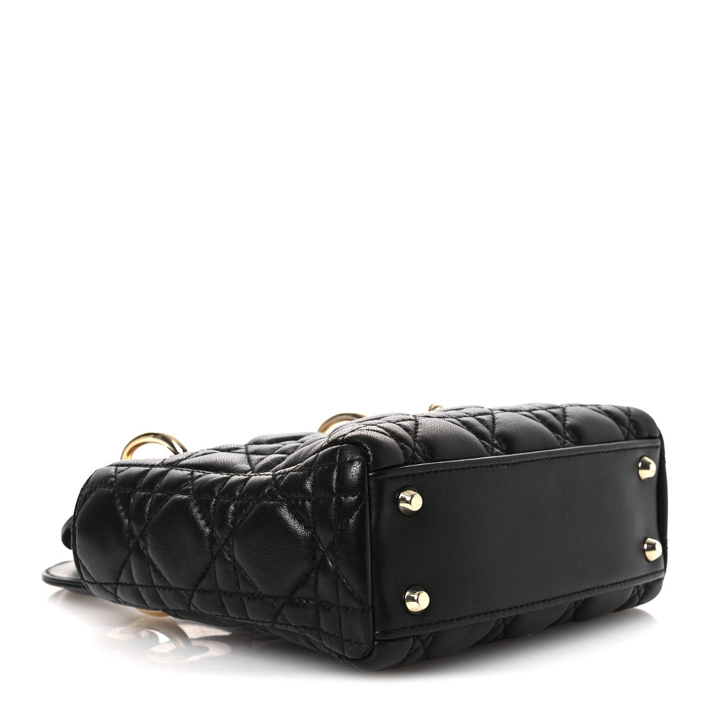 Lambskin Cannage Mini Lady Dior Black