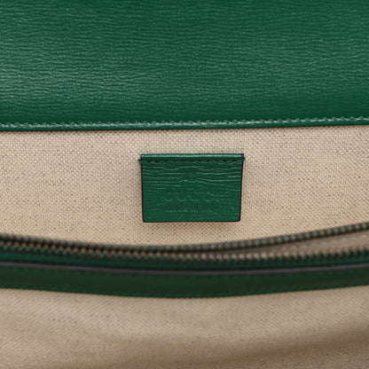 Azalea Calfskin Enamel Small Dionysus Shoulder Bag New Shamarock Emerald Off White