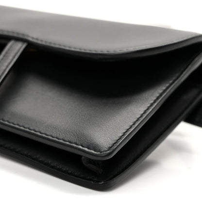 Calfskin Saddle Belt Bag Black