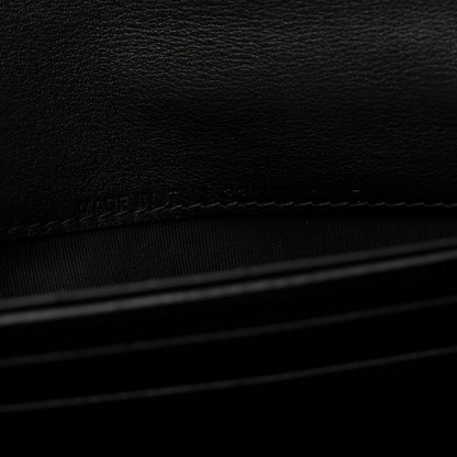 Calfskin Dioraddict Wristlet Clutch Black