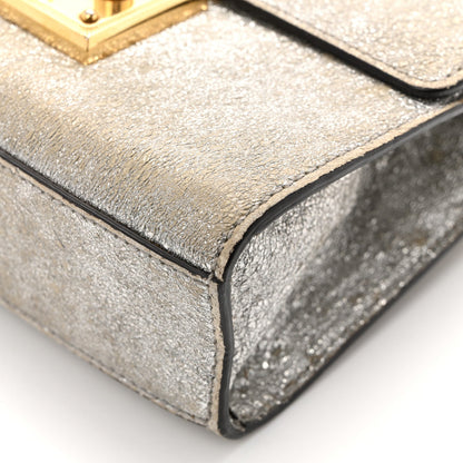 Galassia Small Padlock Shoulder Bag Platino