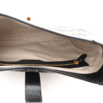 Jacquard Denim GG Monogram Small Jackie 1961 Hobo Black Ivory