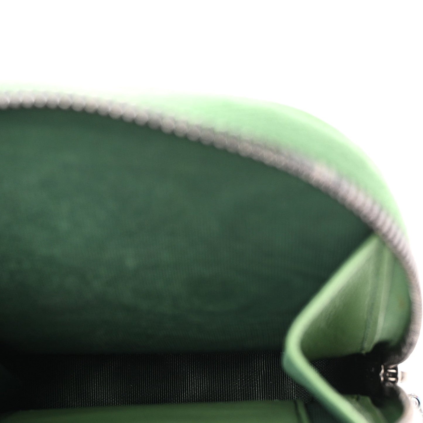 Lambskin Cannage Lady Dior Phone Holder Jade Green