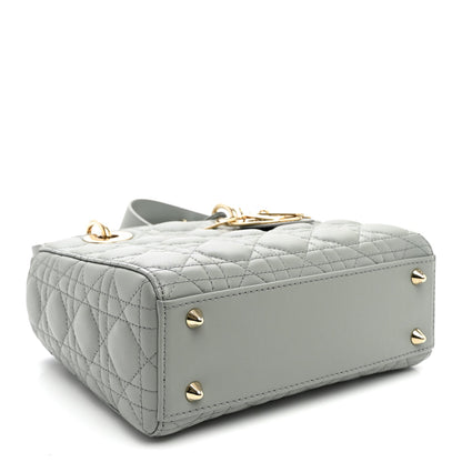 Lambskin Cannage Small My ABCDior Lady Dior Grey