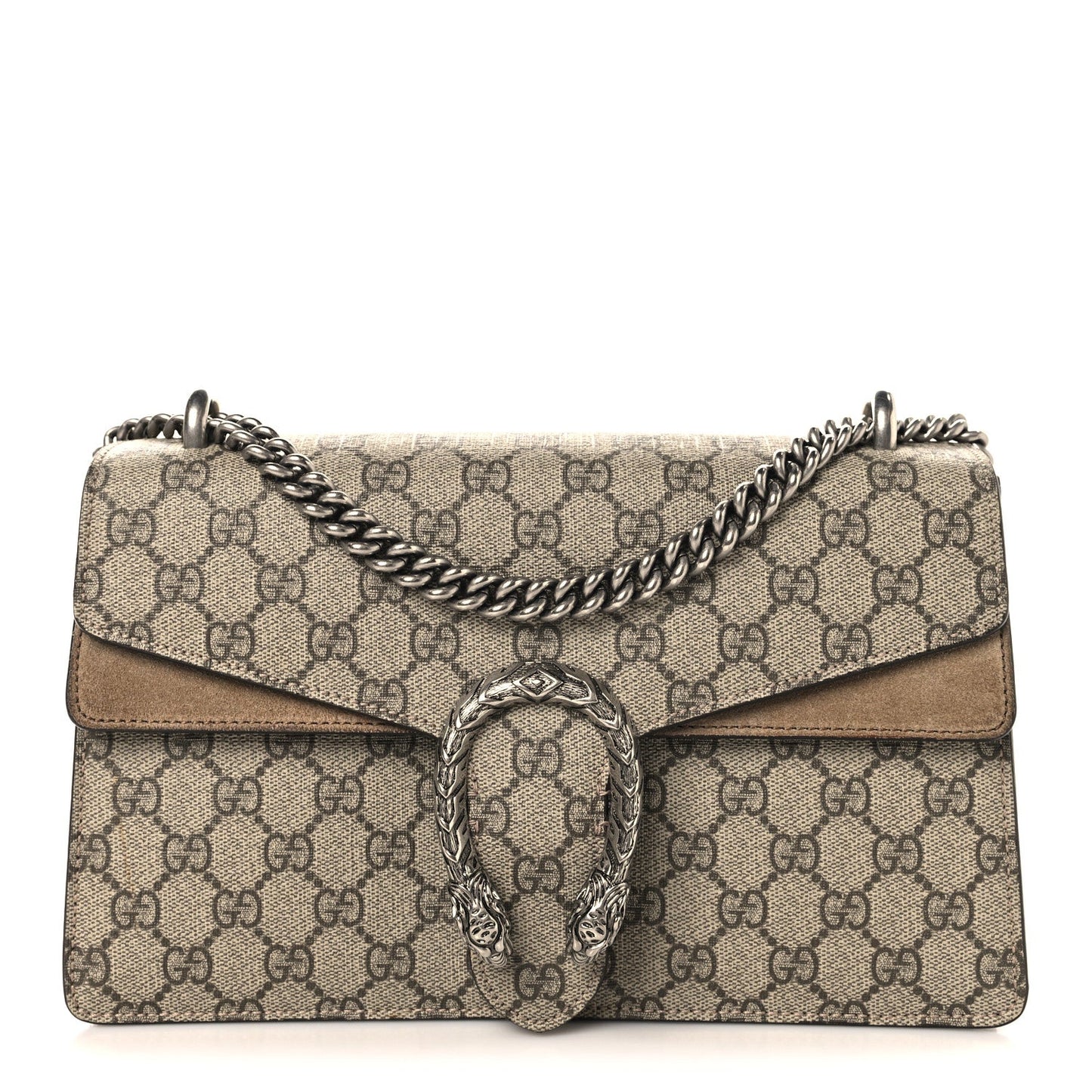 GG Supreme Monogram Small Dionysus Shoulder Bag Taupe