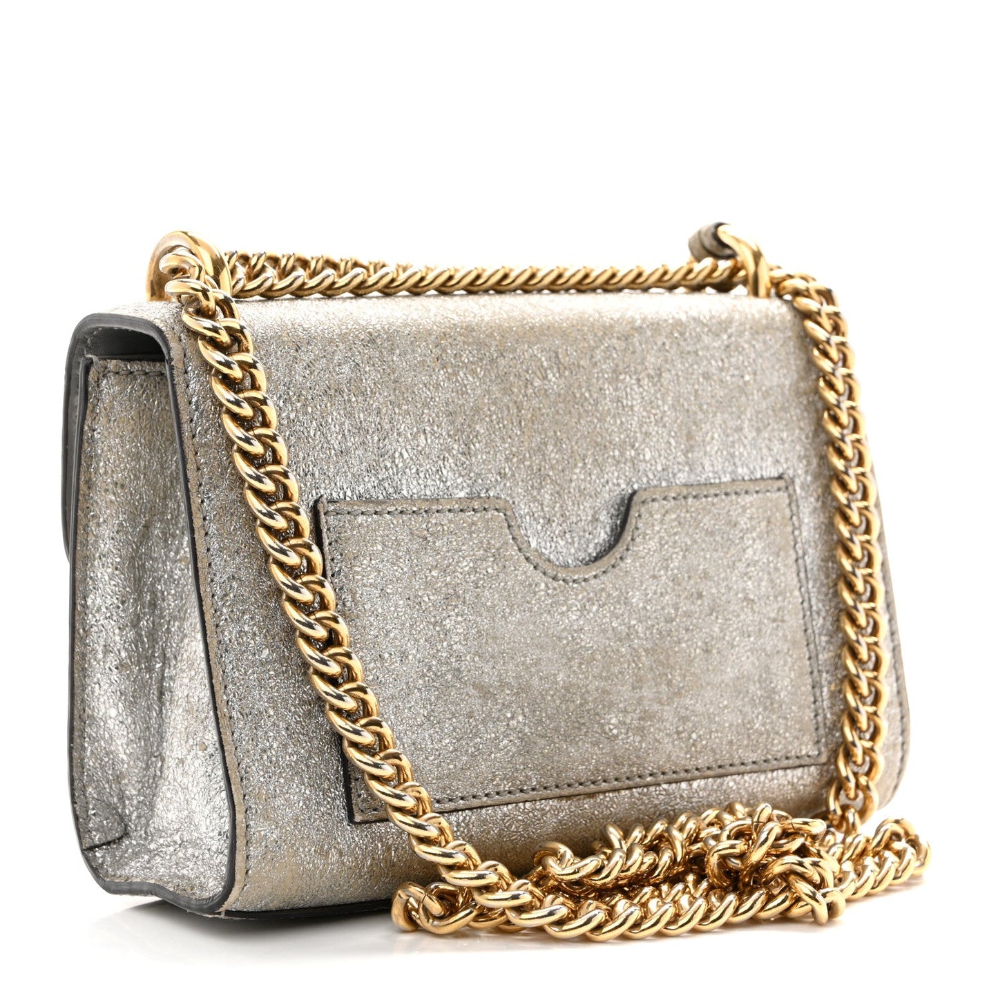 Galassia Small Padlock Shoulder Bag Platino
