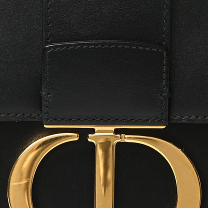 Smooth Calfskin 30 Montaigne Flap Bag Black