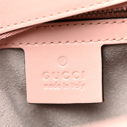 Calfskin Matelasse Small GG Marmont Shoulder Bag  Perfect Pink