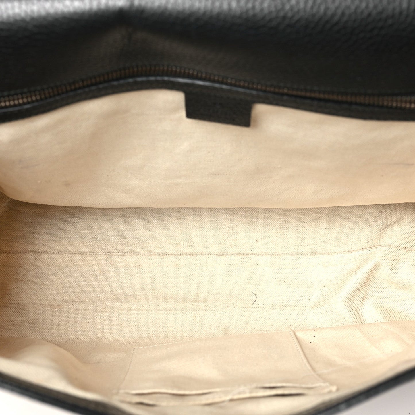 Calfskin Medium GG Marmont Top Handle Bag Black