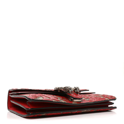 GG Supreme Monogram Arabesque Dionysus Shoulder Bag Hibiscus Red
