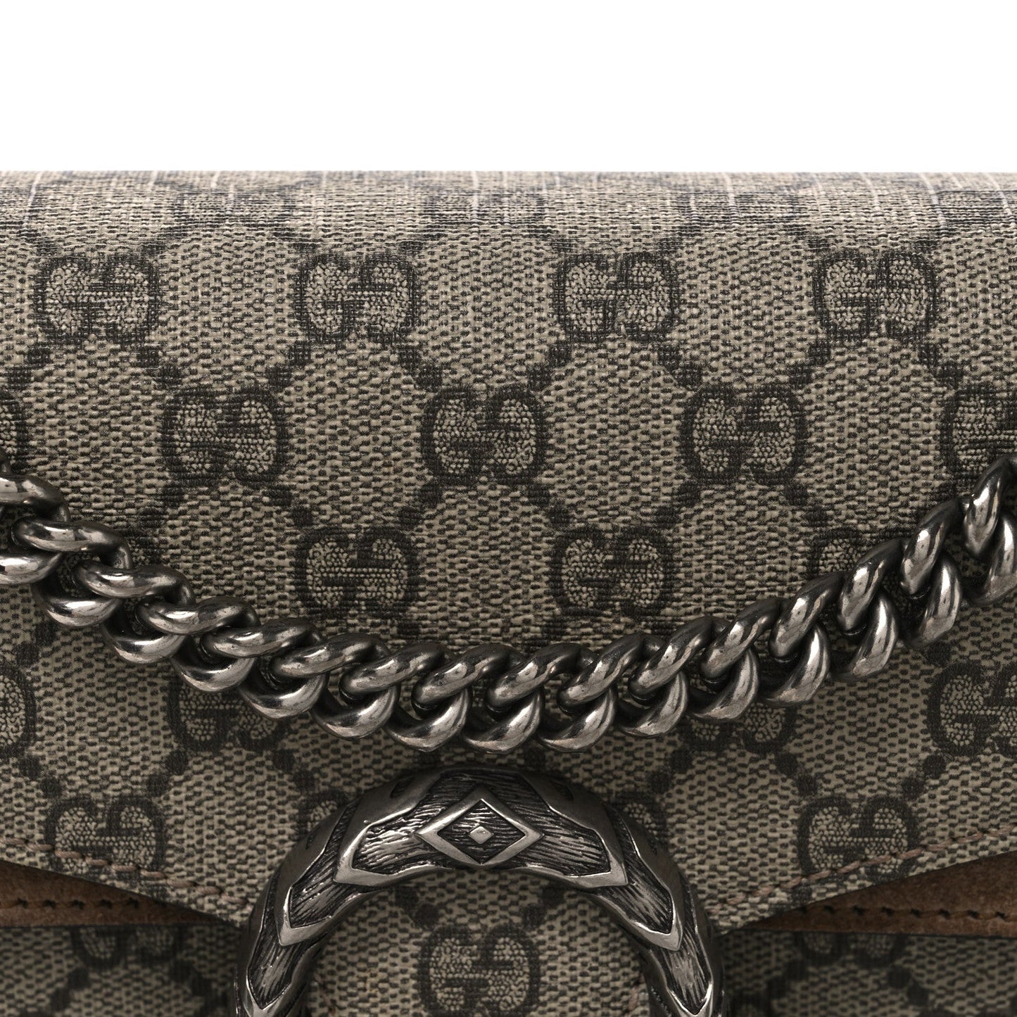 GG Supreme Monogram Small Dionysus Shoulder Bag Taupe