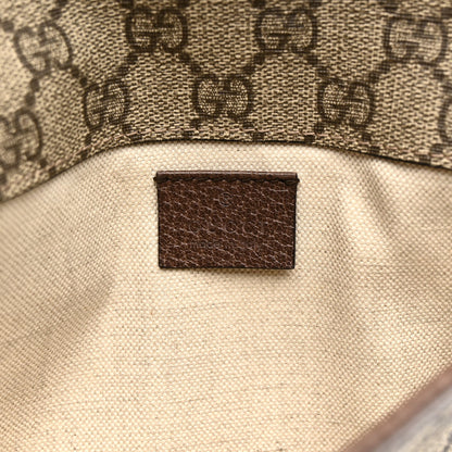 GG Supreme Monogram Neo Vintage Web Belt Bag Brown