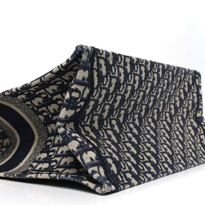 Oblique Large Book Tote Blue Multicolor