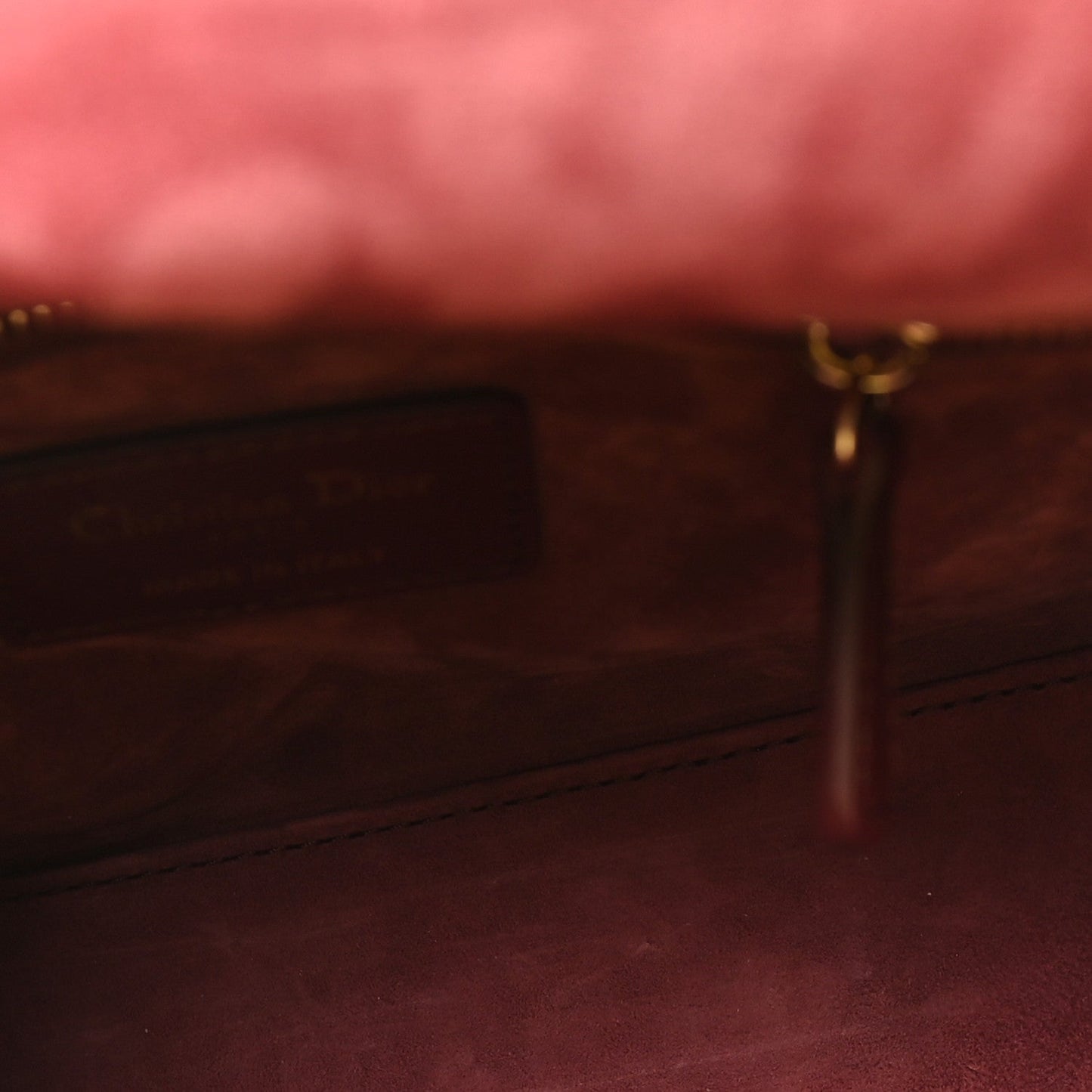 Lambskin Cannage Small My ABCDior Lady Bordeaux