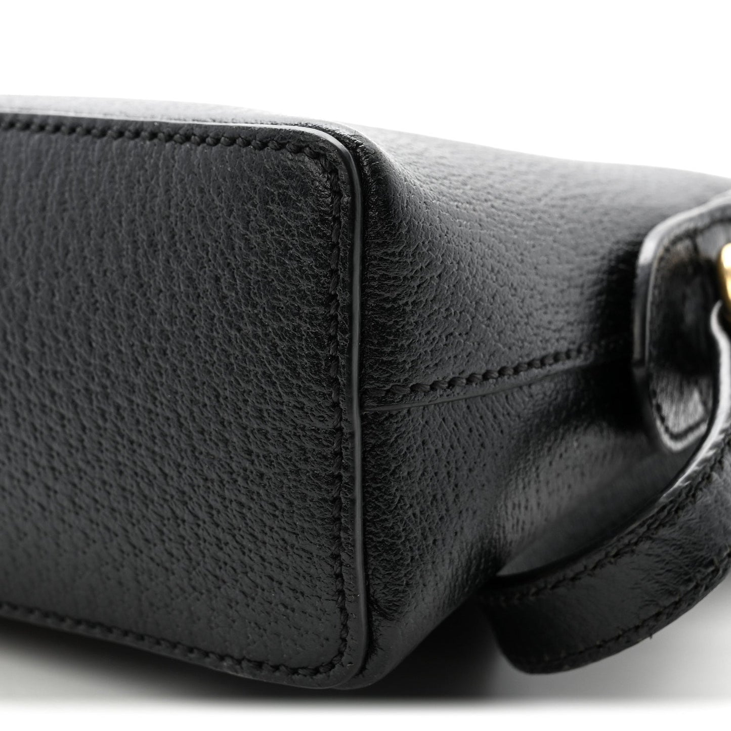 Calfskin GG Web Small Ophidia Dome Shoulder Bag Black