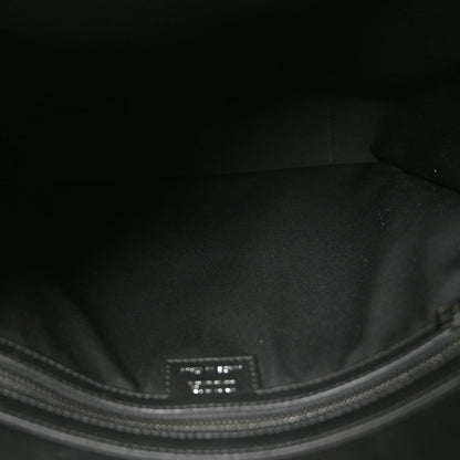 Oblique Saddle Tote Beige Black