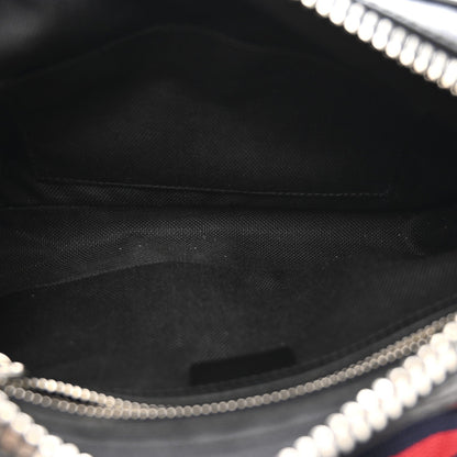 Soft GG Supreme Monogram Web Belt Bag Black Grey
