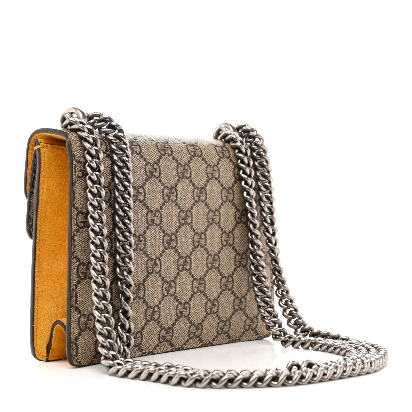 GG Supreme Monogram Mini Dionysus Shoulder Bag Yellow