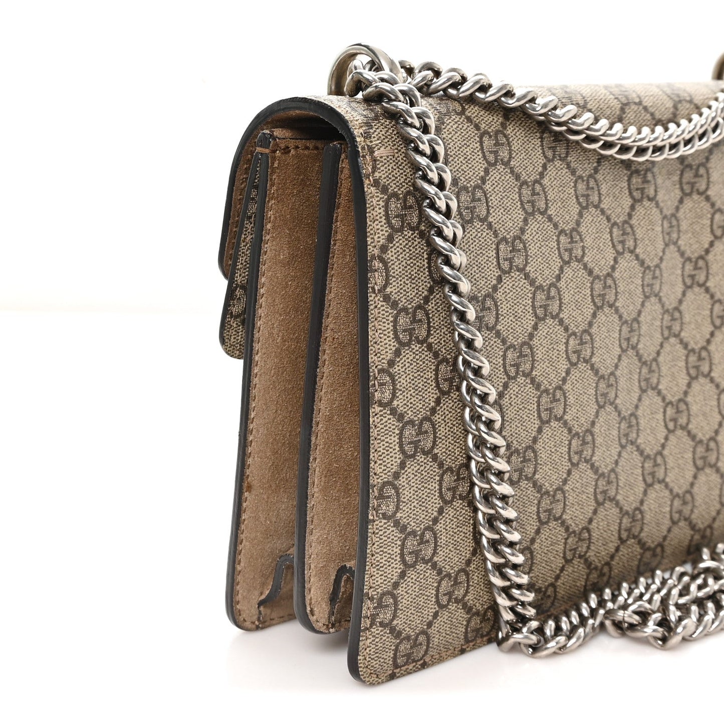 GG Supreme Monogram Small Dionysus Shoulder Bag Taupe