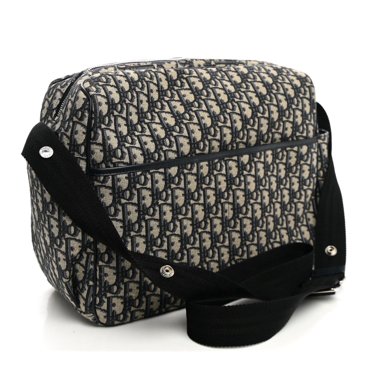 Oblique Baby Changing Bag Beige Black