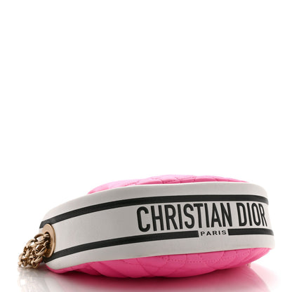 Lambskin Cannage Small Dior Vibe Hobo Bag Pink