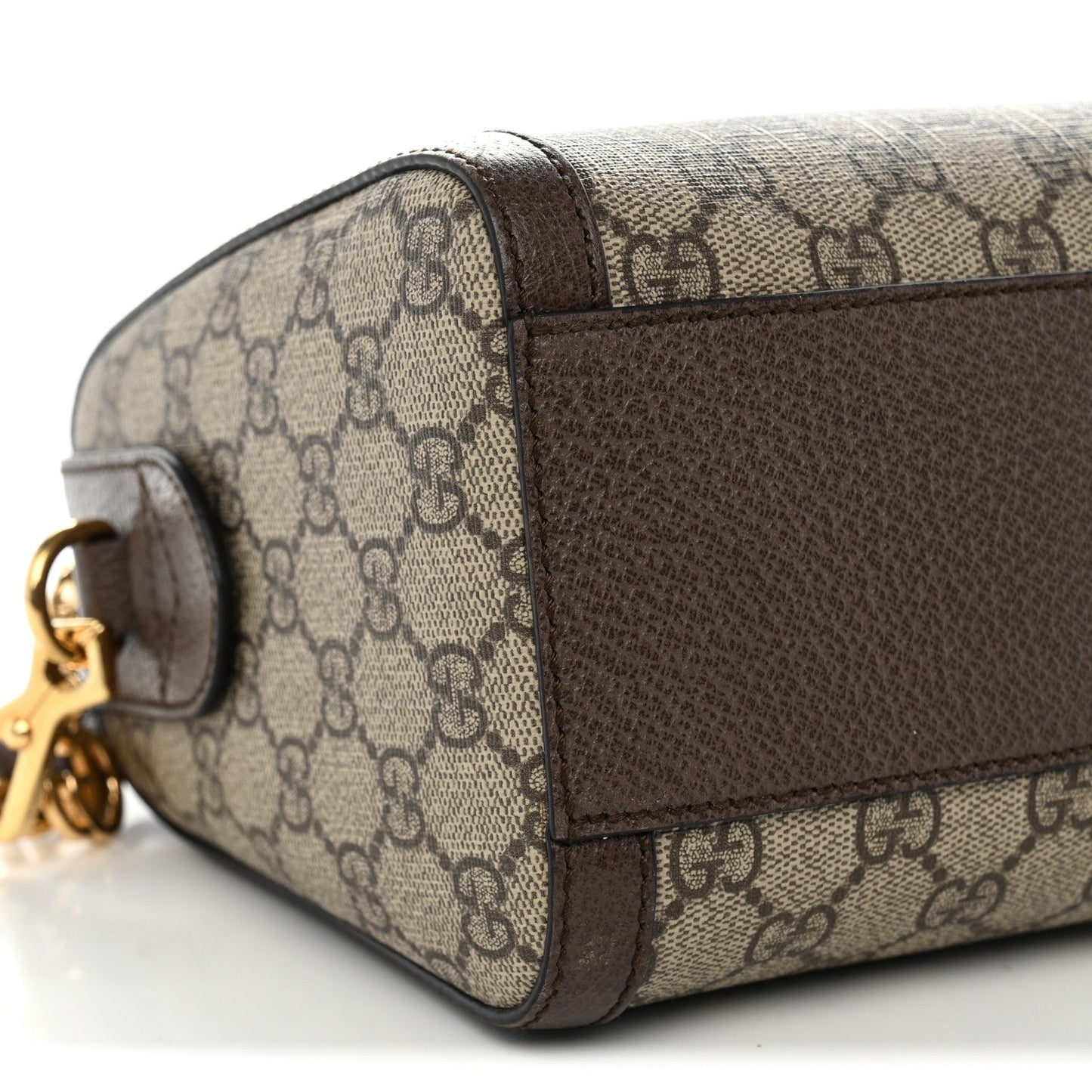 GG Supreme Monogram Web Medium Ophidia Boston Brown