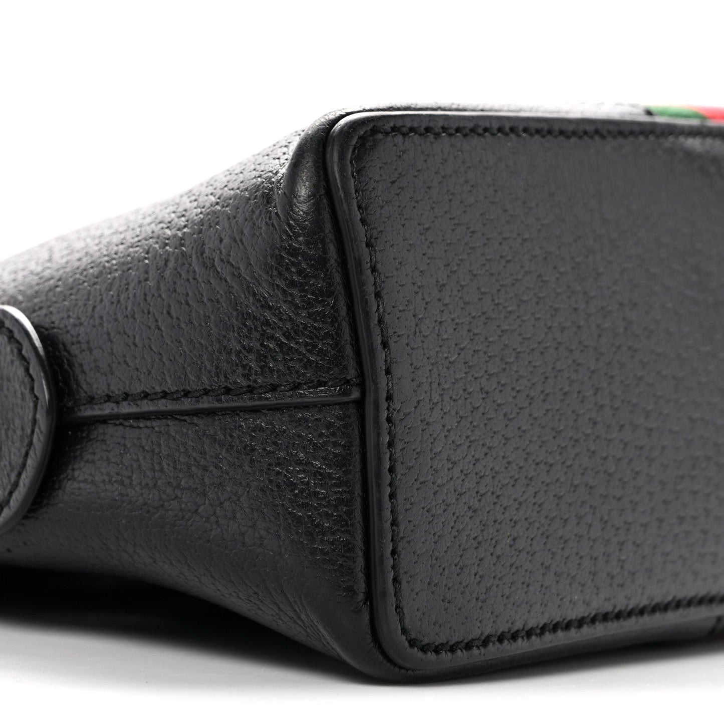 Calfskin GG Web Small Ophidia Dome Shoulder Bag Black