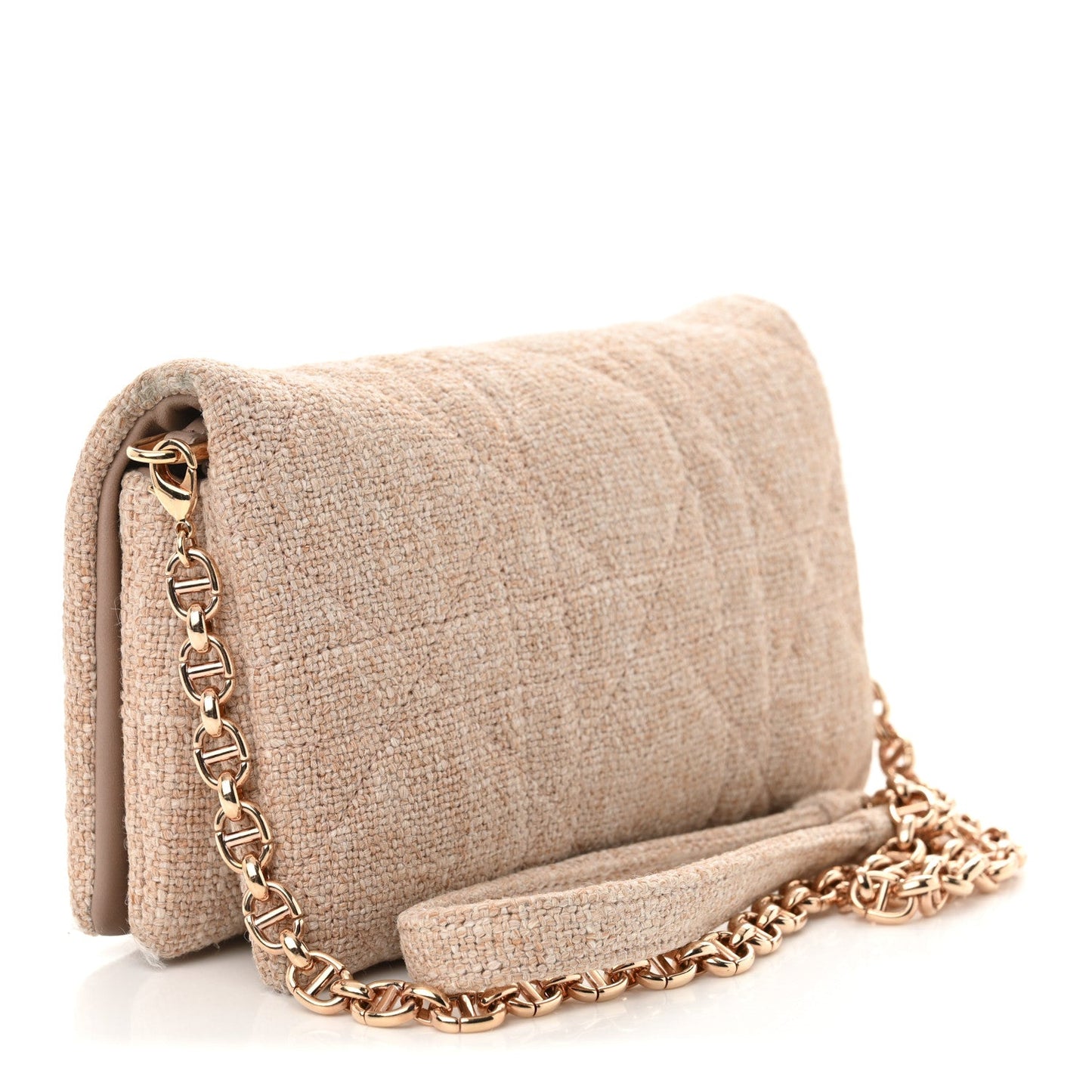 Linen Macrocannage Mini Caro Bag Rose