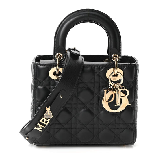 Lambskin Cannage Small My ABCDior Lady Dior Black