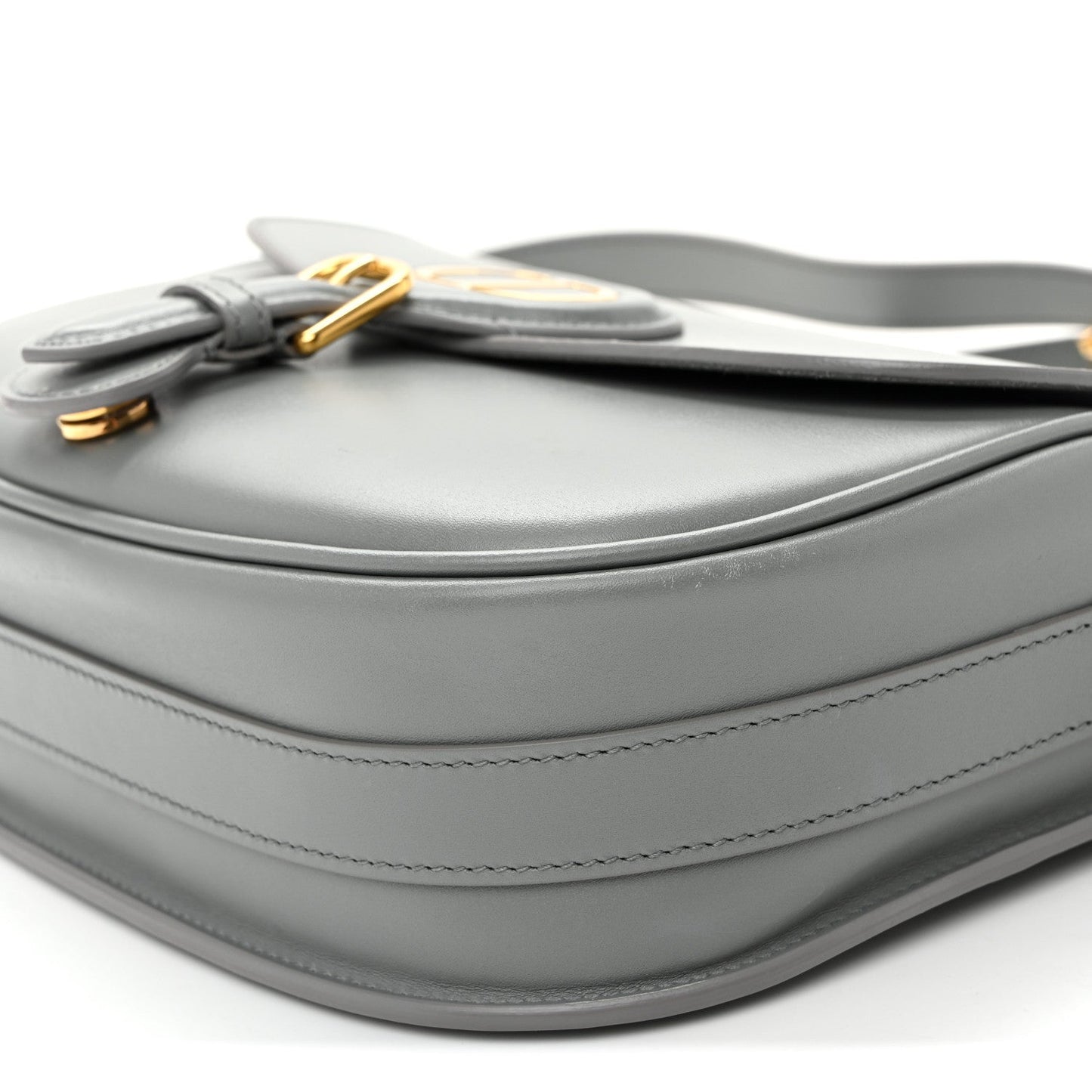 Box Calfskin Medium Bobby Flap Gray