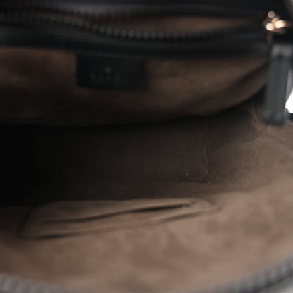 GG Supreme Monogram Small Eden Day Backpack Black