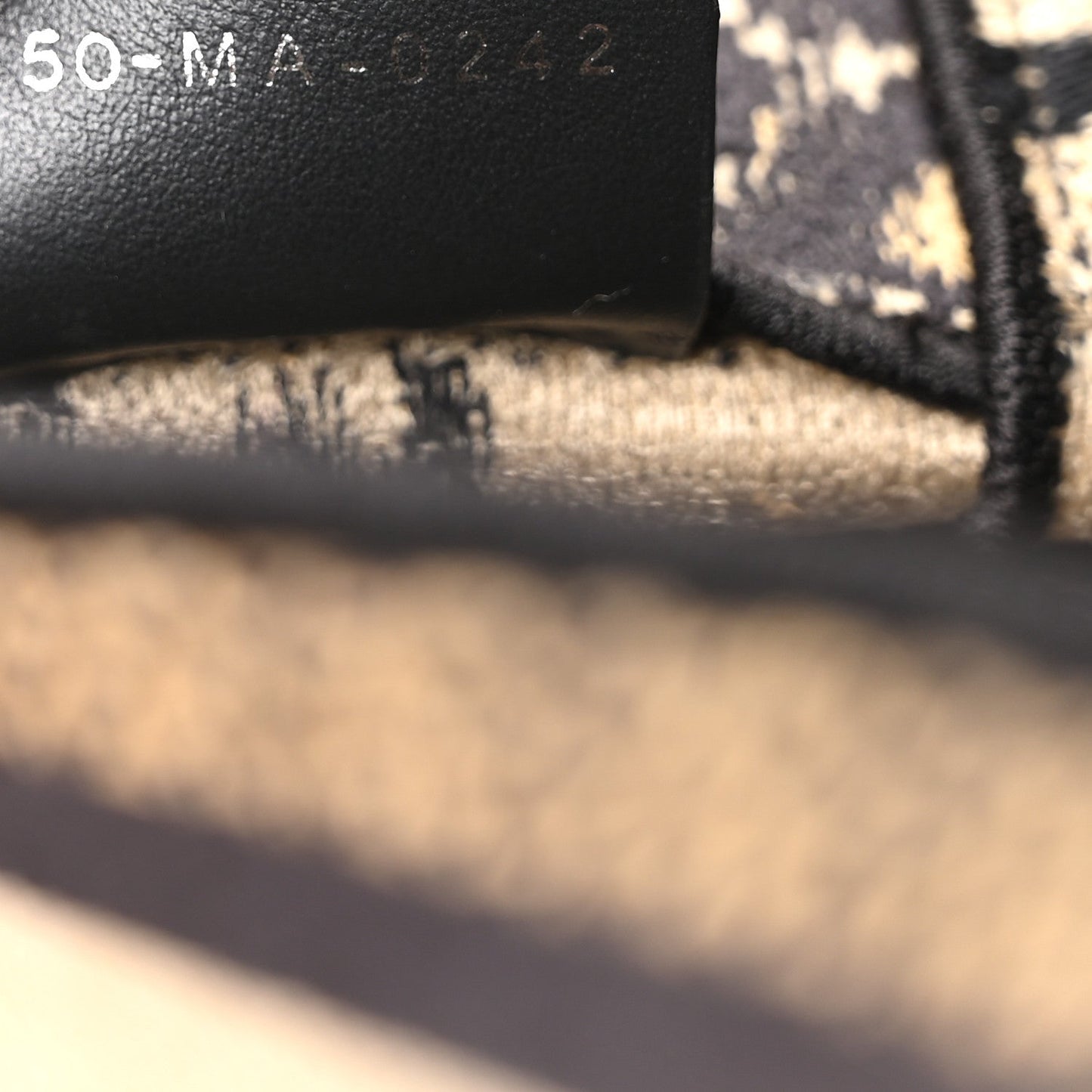Canvas Mizza Embroidered Small Diorcamp Messenger Beige