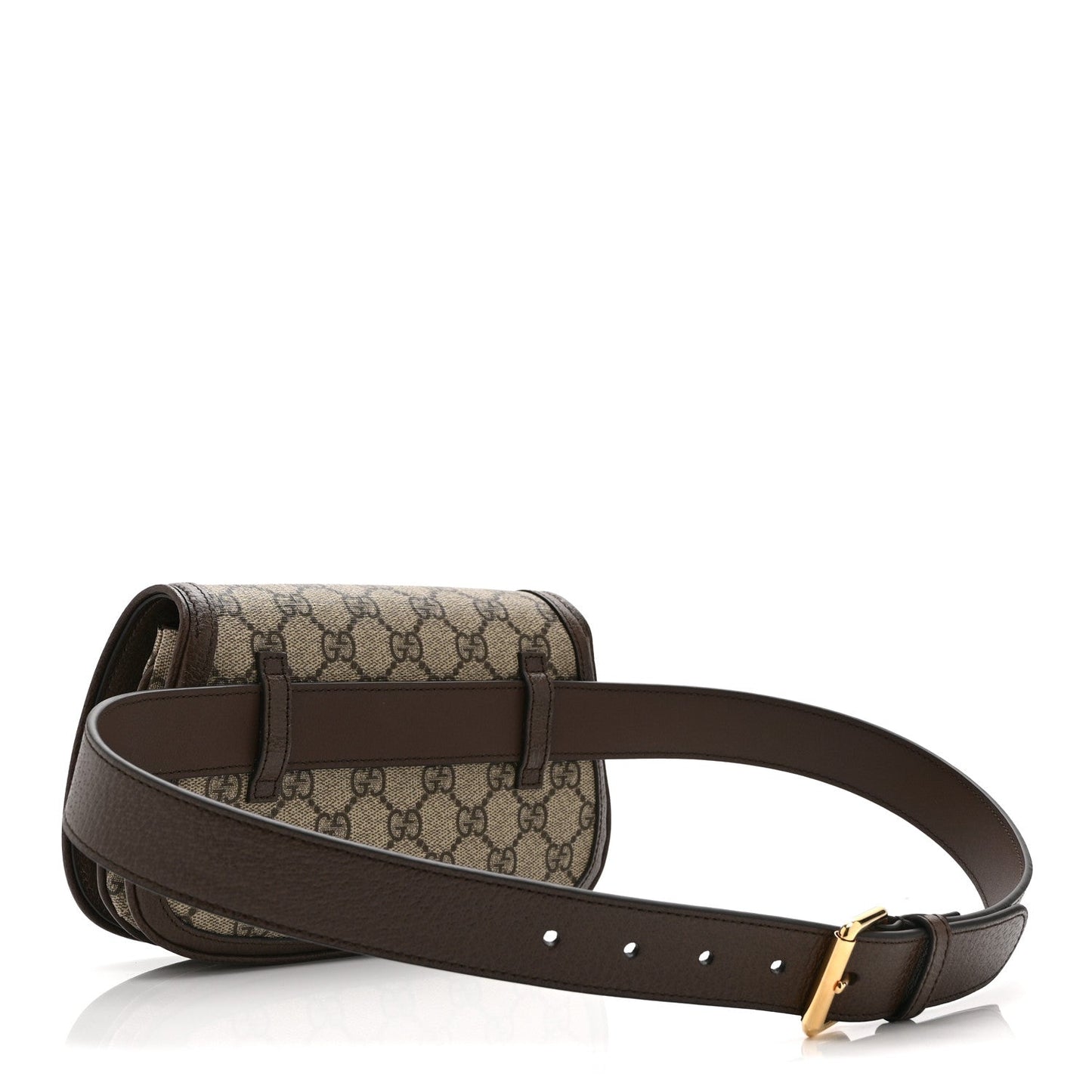 GG Supreme Monogram Textured Dollar Calfskin Blondie Belt Bag 85 34 Beige Ebony New Acero