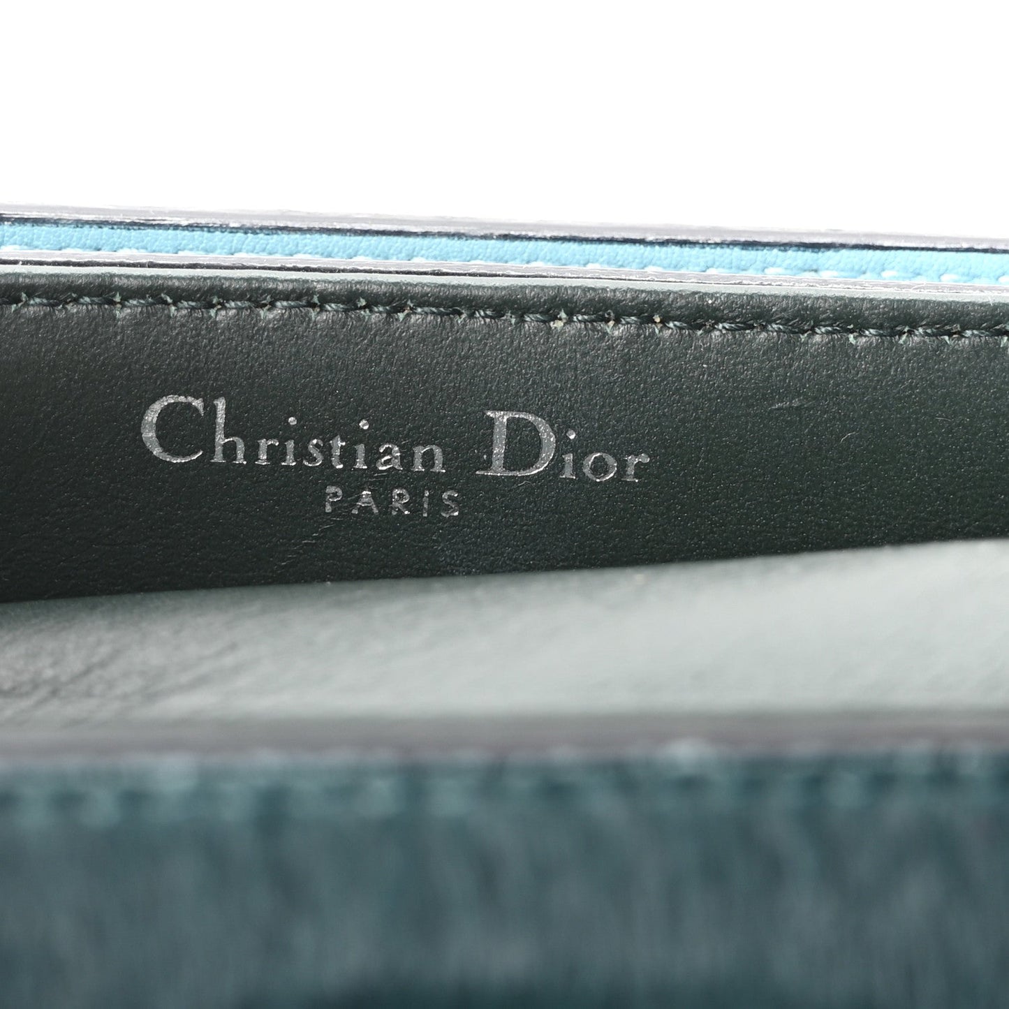 Calf Hair Calfskin Tri-Color Mini Diorever Flap Green