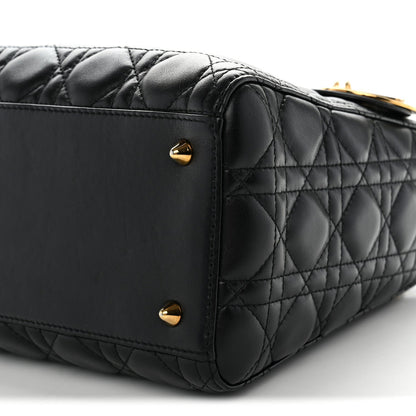 Lambskin Cannage Medium Lady Dior Black