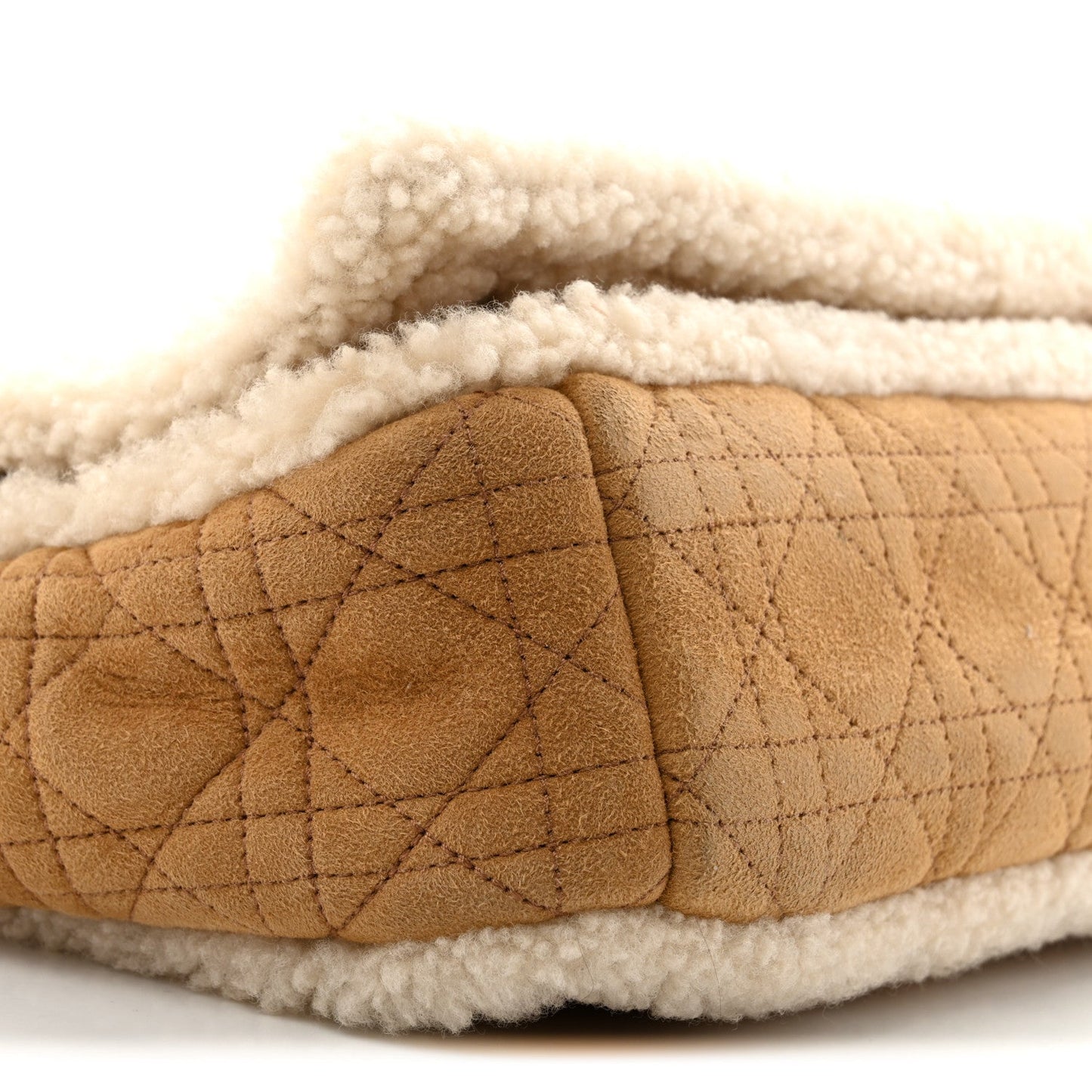Shearling Cannage Large Caro Bag Camel