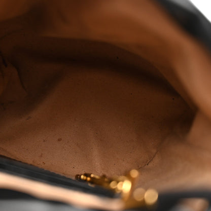 Calfskin Matelasse Mini GG Marmont 2.0 Bucket Bag Black