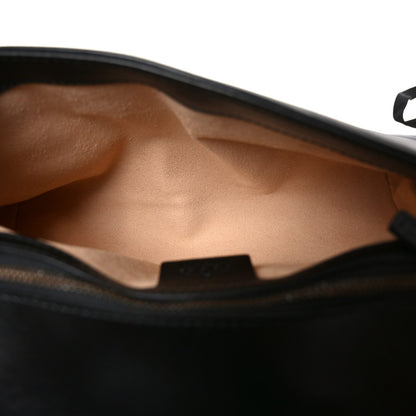Calfskin Matelasse Small GG Marmont Shoulder Bag Black