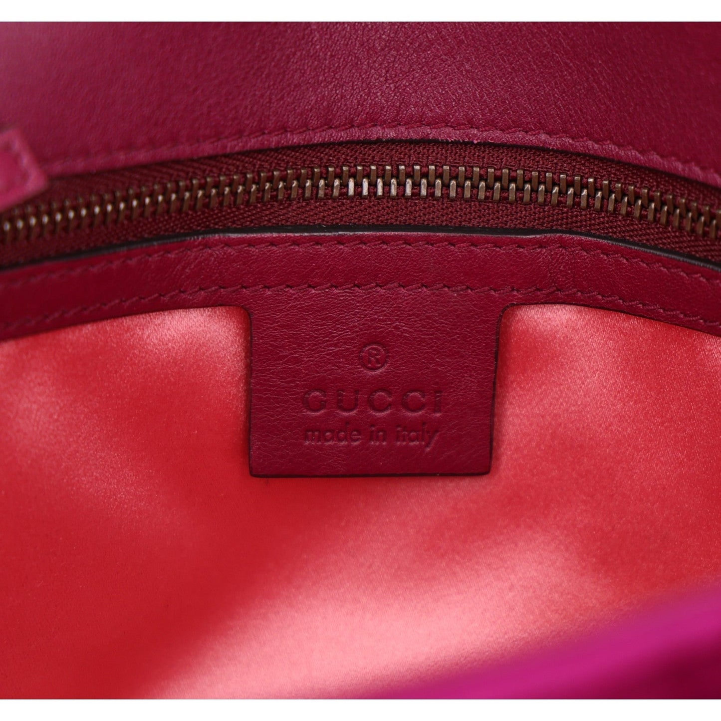 Velvet Matelasse Medium GG Marmont Shoulder Bag Fuchsia Violet Cyclamen