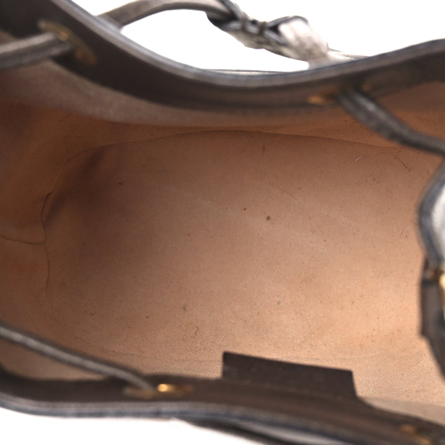 GG Supreme Monogram Web Mini Ophidia Bucket Bag Brown